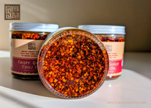 Load image into Gallery viewer, BIG JAR OF CRISPY GARLIC CHILI OIL FROM SEATTLE AND SAIGON - 16 OZ