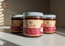 Load image into Gallery viewer, BIG JAR OF CRISPY GARLIC CHILI OIL FROM SEATTLE AND SAIGON - 16 OZ