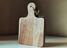 Load image into Gallery viewer, MINI NATURAL WOODEN BOARD IN SQUARE SHAPE