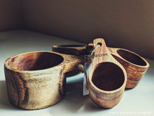 Load image into Gallery viewer, NATURAL WOOD MEASURING CUP SET